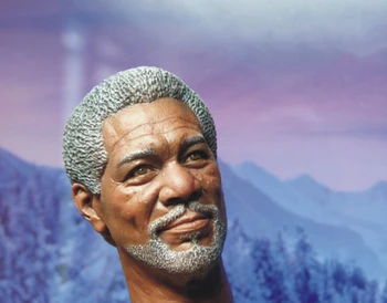 Morgan Freeman 1/6 Masto Vyrų Kareivis Galvos Skulptūra Modelis, Naudojamas Nuogas Modelis Apdaila Žaislas