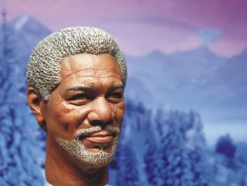 Morgan Freeman 1/6 Masto Vyrų Kareivis Galvos Skulptūra Modelis, Naudojamas Nuogas Modelis Apdaila Žaislas