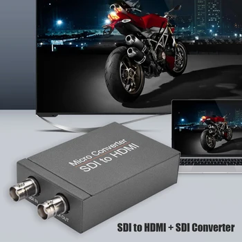 HD SDI Į HDMI Konverteris Video BNC 3G-SDI 1080P HDMI Adapteris Su Kabelių Garso Automatinis Formato Aptikimas Stebėti HDTV
