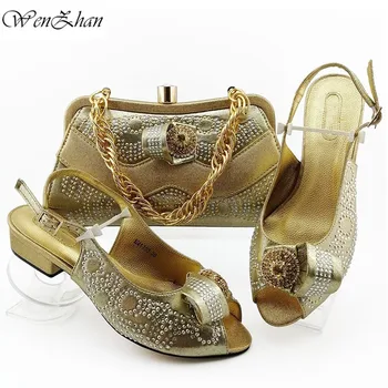 WENZHAN Šilčiausias italijos batai ir maišelį nustatyti šalies batų su atitikimo maišelį naujo dizaino lady atitikimo batų ir maišelį 38-43 B911-8
