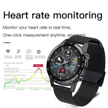 PL16 Smart Watch Vyrų 1.3 colio 360*360 Full HD Touch Screen Smartwatch EKG PPG Vandeniui Fitneso Sporto Oras Priminimas Žiūrėti