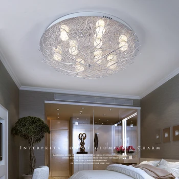 Led lubų šviestuvas minimalistinis gyvenamojo kambario, vaikų kambario apšvietimo šiaurės kūrybos paukščio lizdą modernus miegamojo lubų šviesos
