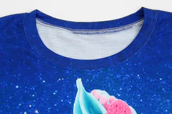 Hiawatha Vasarą Ledai Spausdinti Marškinėliai Moterims Harajuku Galaxy Trumpomis Rankovėmis T Marškinėliai Atsitiktinis O-Kaklo Viršūnes T3290