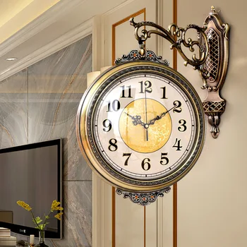 Didelis Sieninis Laikrodis Prabanga Aukso Sieninis Laikrodis Modernaus Dizaino Sieninis Laikrodis Kambarį Kūrybos Reloj De Sumalti Namų Puošybai BA60