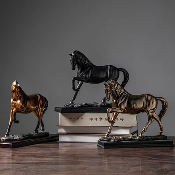 Antikvariniai Arklio Skulptūros Modelį Fengshui Apdailos Statulėlės Cooper Arklių Kambarį Apdailos Reikmenys, Verslo Dovanos Amatai