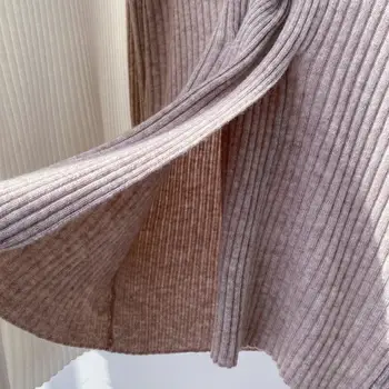 Keturių Spalvų Nereguliarus Megztiniai Megztinis Moterims Cashmere V-neck Plyšiais Mados Naujų 2020 m. Trikotažas Puloveriai