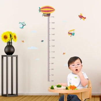 PVC vaikų aukštis sienų lipdukai animacinių filmų priemonė aukštis valdovas sienų lipdukai vaikų darželis, vaikų kambario dekoracija 30*90cm