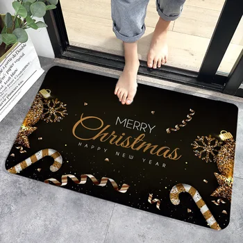 Kalėdų Kilimų Durų Kilimėlis Santa Claus Spausdinti Anti-slip Mat Doormats Patalpų, Namų Dekoro Kilimai Naujųjų Metų Dekoracija, Miegamojo Durų