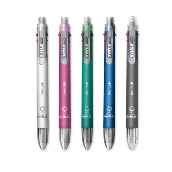5 plius 1 vieno multi-funkcija penkių spalvų tušinukas su mechaninis pieštukas 12pcs/daug