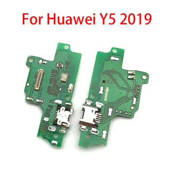 USB Įkrovimo lizdas Mic Mikrofonas Doko Jungtis Valdybos Flex Kabelis, Remontas, Dalys Huawei Y5 2019