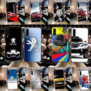 Dongfeng Peugeot Automobilių Markės Telefono dėklas Samsung Galaxy 3 5 7 8 10 20 20E 21S 30 30S 40 50 51 70 71 juoda atsparumas Vandeniui Minkštas