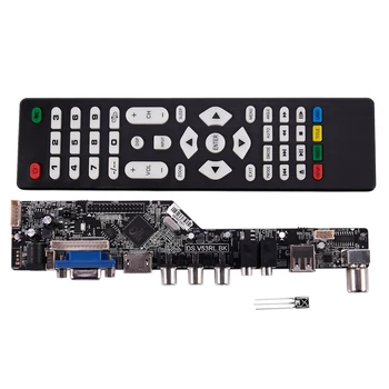 V56 Universalus LCD TV Valdiklio Tvarkyklę Valdybos TV/PC/VGA/HDMI/USB Sąsaja USB Žaisti Multi-Media Interface