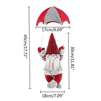 Kalėdų Švedijos Gnome Parašiutu Kabo Pakabukas Papuošalai Kalėdų Šventė Dekoras