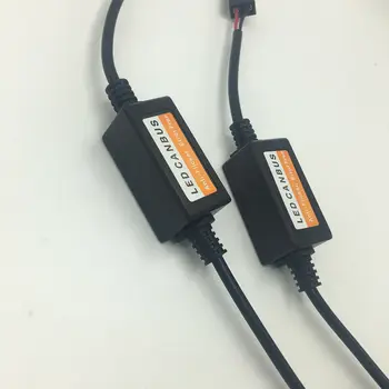 2VNT H7 LED žibintai dekoderis Canbus led Anti-Mirgėjimo Klaidų dekoderis EMS