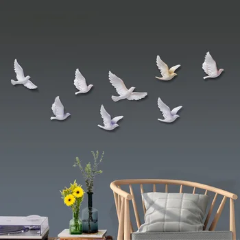 Šiaurės dervos paukščių sienų apdailai 3D dekoracija ant sienos kūrybos svetainė, TV foną, sienų apdaila kambario apdaila