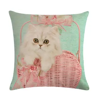 Kačiukas modelis pagalvėlė padengti, dekoratyvinės pagalvės danga, sofa, kėdė padengti, užvalkalas 45*45cm, namų puošybai
