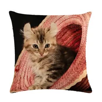 Kačiukas modelis pagalvėlė padengti, dekoratyvinės pagalvės danga, sofa, kėdė padengti, užvalkalas 45*45cm, namų puošybai