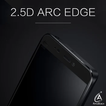 Amzboon 2.5 D 0.33 mm per Visą Ekraną Padengti 9H Sunku Screen Protector, Grūdintas Stiklas Xiaomi Mi5 Grūdintas Stiklas Filmas Xiaomi 5