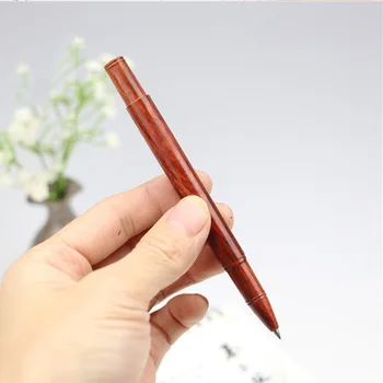 ChinaTraditional Rankų darbo Lobular Raudonojo Sandalmedžio Parašą Pen Natūralių Spalvų Įrašą Roller Pen Verslo kaip Prabangių Dovanų