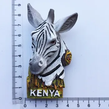 BABELEMI 1pcs Afrikoje, Kenijos Gyvūnų Šaldytuvas Magnetas Suvenyrų Rankomis Dažyti Kaukė Amatų Lipdukai ant Šaldytuvo Šaldytuvas Magnetai