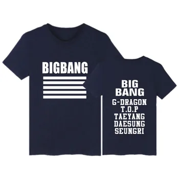 2019 BIGBANG Kpop Trumpi marškinėliai Moterims/Vyrams Bangtan Berniukas Tee Marškinėliai Moterims Gerbėjai korėjos Stiliaus Kpop Viršūnes Marškinėlius Streetwear G-Dragon Viršų