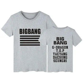 2019 BIGBANG Kpop Trumpi marškinėliai Moterims/Vyrams Bangtan Berniukas Tee Marškinėliai Moterims Gerbėjai korėjos Stiliaus Kpop Viršūnes Marškinėlius Streetwear G-Dragon Viršų