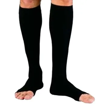 Sporto Kojinės Vyrams Užtrauktukas Suspaudimo Puskojinės Patogus Zip Kojos atrama Kelio Sox Atidaryti Tne Moterų Kojinės S/M/XL
