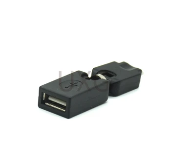 360 Laipsnių Sukimosi USB 2.0 moterį, micro male USB OTG Adapterio Swivel Pasukti Kampu, Automobilis Stereo-Išplėtimo Jungtis