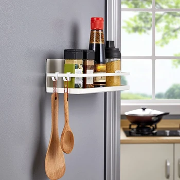 Netic Spice Rack už Šaldytuvas su Kabliu Galite Įdėti Visų Rūšių Prieskonių ir Virtuvės Reikmenys