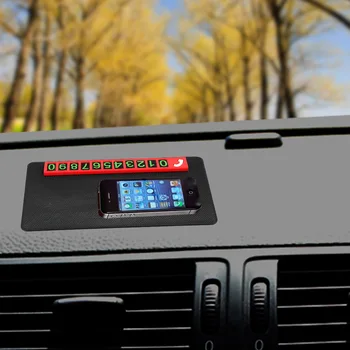 YOSOLO 2 in 1 Automobilis, neslystantis Kilimėlis Anti-Slip Telefono Kilimėlis Turėtojas Monetų Sunglass Laikiklį su Laikino Stovėjimo Kortelę GPS Sticky Pad