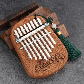 8 Raktai Piršto Kalimba Nykščio Pianinas Portable Pradedantiesiems Klaviatūros Marimba Raudonmedžio Medienos Afrikos Piršto Mušamųjų Muzikos Instrumentų
