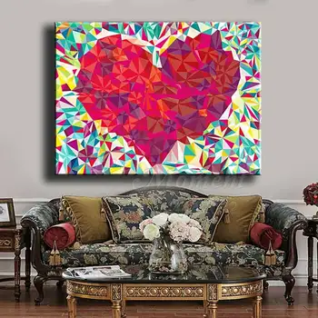 Kada nors Akimirką Diamond Tapybos Širdies Meilės, Romantiškas Rankdarbiams Nuotrauką Mozaikos Diamond Siuvinėjimo kvadratiniu 5D 