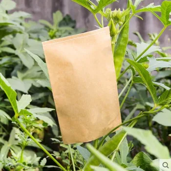 100vnt 10*15cm Aukštos kokybės kraftpopieris Veisimo maišus Panardinimo maišelį Ryžių, kukurūzų, kviečių aliejinių augalų sėklų saugojimo krepšys Vaisių
