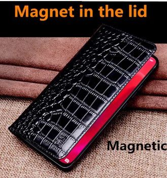 Natūralios odos magnetinio flip case for Xiaomi Mi9 Pro atveju Xiaomi Mi9/Xiaomi Mi9 SE/Xiaomi Mi9 Lite stovėti telefono dangtelį funda