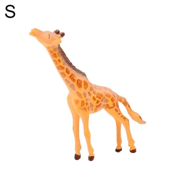 Mini Plastiko Žirafa Gyvūninės Modelis 