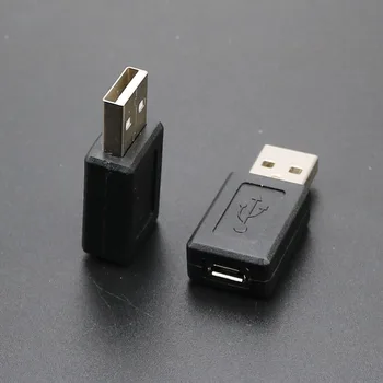 YuXi Naujas USB Adapteris USB 2.0 Type A Female lizdas vyrų Prijungti prie Mikro USB B Moterų Adapteris Keitiklis usb, Mikro usb jungtis