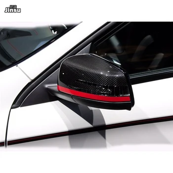 Raudona linija stiliaus Anglies pluošto Pakeitimo Pusės Veidrodėlis Padengti Kepurės Shell Benz CLA cla180 cla200 cla220 cla250 W117 veidrodis apima