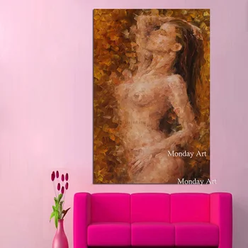 Sienos menas namų dekoro Rankomis dažyti Aliejus tapybos drobė Nuotrauką sienos menas abstraktus Mėgėjams drobės tapybos Seksuali Mergina meno plakatas