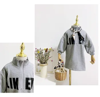 Tėvų-vaikų, vaikų 2020 m. rudenį naujų užtrauktukas megztinis suknelė korėjos vaikų megztinis motina ir moteriški drabužiai