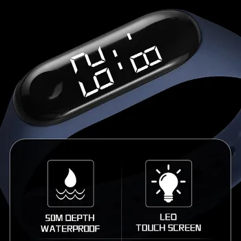 2020 LED Elektroninio Sporto Šviesos Jutiklis Laikrodžių Mados Vyrų ir Moterų Laikrodžiai Suknelė Žiūrėti Skaitmeninę Žiūrėti Mados Gif vyriški