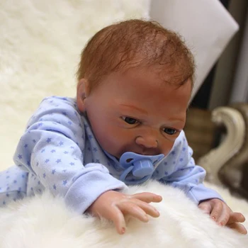 Reborn Baby Lėlės Boneca 18inch Minkšto Silikono Vinilo Lėlės 46cm Minkšto Silikono Naujas gimęs Gyvas Bebe Lėlės Reborn