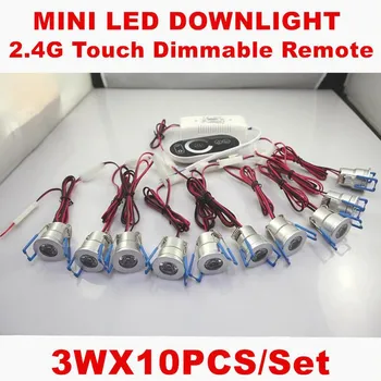 ONDENN 15vnt 3W Mini LED Downlight 15x3W LED Spot Light Laiptų, Grindų Kabineto Ceilig Lempos šviesos srautą galima reguliuoti AC110-240V+Vairuotojas+Dimeris