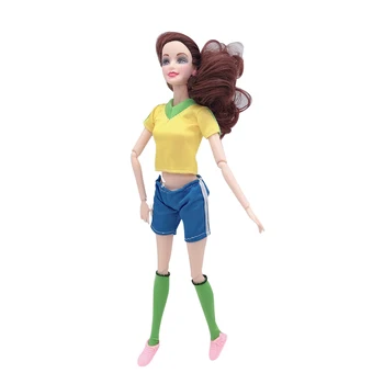 2020 naujausias mados Barbies Princesė Lėlės Futbolo Komanda PK Konkurencija Nustatyti Vaikų Plastiko Interaktyvūs Žaislai