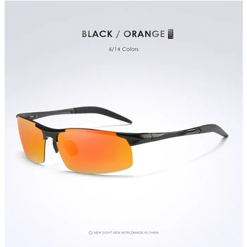 2017 Aliuminio Vyrai Poliarizuoti Akiniai nuo saulės Vyrų Veidrodis Vairavimo saulės akiniai Vyrams gafas retro de sol masculino