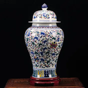 Jingdezhen keramikos imbieras jar Antikvariniai Porceliano kinijos mėlynos ir baltos spalvos porceliano indai