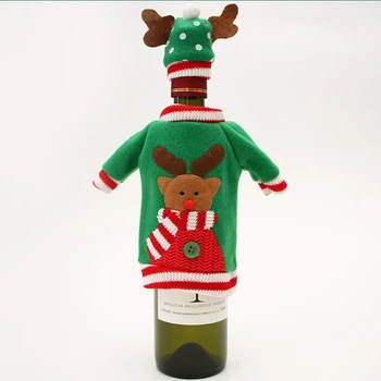 3 Rinkiniai Kalėdų Vyno Butelio Dangtelį Vyno Butelis Sniego Santa Apdailos Butelį Dangteliu Kalėdų Dekoro naujų Namų