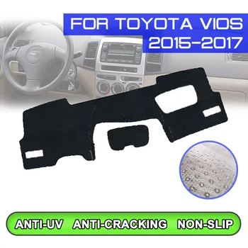 Automobilių Stabdžių-purvinas, neslidžia Brūkšnys Apima Kilimėlis prietaisų Skydelio Kilimėlis UV Apsauga Atspalvį Toyota VIOS 2016 2017