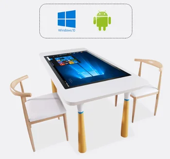 43 Colių PC pastatytas Touch ekraną, Wifi Interaktyvus kavos staliukas