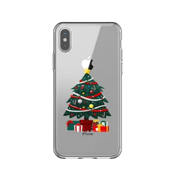 Mielas Kalėdų Senelio Elnių Telefono dėklas Skirtas iphone 11 Pro Max Naujųjų Metų Christma Silikoninis Dangtelis, Skirtas 