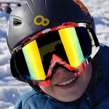 Slidinėjimo akiniai Motociklo Šalmas snieglenčių slidinėjimo akiniai snow apsauginiai akiniai ir Akiniai nuo saulės su UV 400 Anti-Rūko Žiemos Snieglentės akiniai